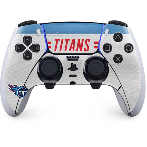 NFL Tennessee Titans White Striped PlayStation PS5 Skins