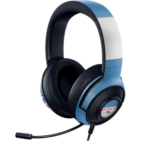 NFL Tennessee Titans White Striped Razer Kraken X Skin