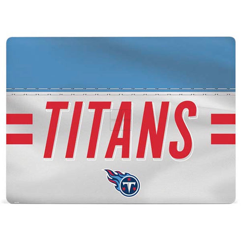 NFL Tennessee Titans White Striped Surface Laptop 3 13.5in Skin