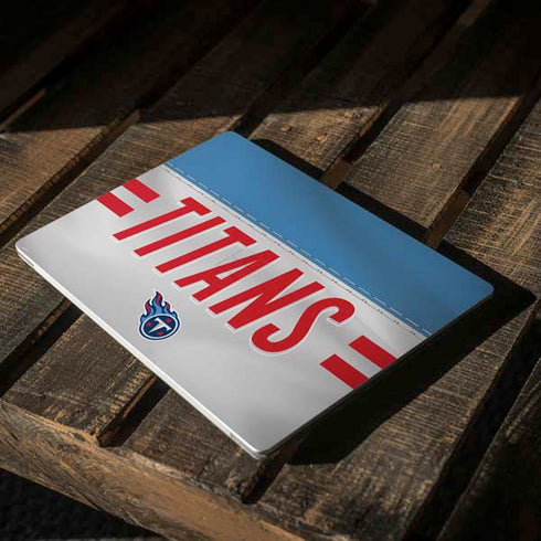 NFL Tennessee Titans White Striped Surface Laptop 3 13.5in Skin
