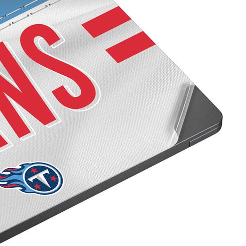 NFL Tennessee Titans White Striped Surface Laptop 7 13.8in Skin