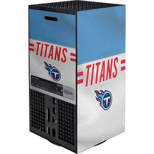 NFL Tennessee Titans White Striped Xbox Series X Bundle Skin