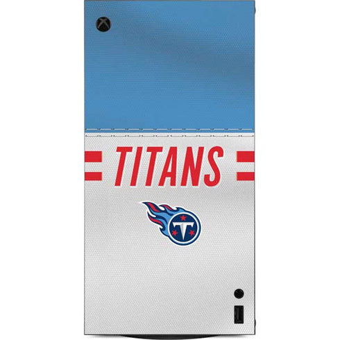 NFL Tennessee Titans White Striped XBox Series X Digital Edition Console Skin