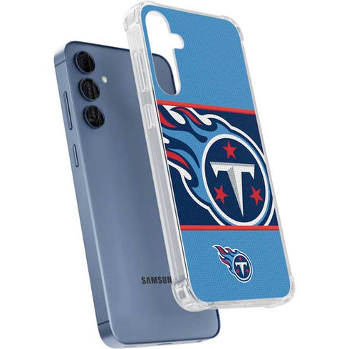 NFL Tennessee Titans Zone Block Galaxy A55 5G Clear Case