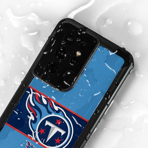 NFL Tennessee Titans Zone Block Galaxy S24 Ultra Waterproof Case