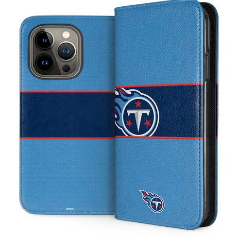 NFL Tennessee Titans Zone Block iPhone 13 Pro Folio Case