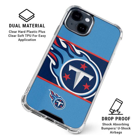 NFL Tennessee Titans Zone Block iPhone 15 Clear Case