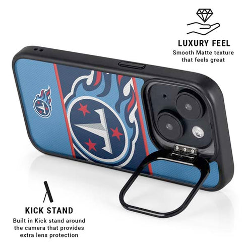 NFL Tennessee Titans Zone Block iPhone 15 Kickstand Case