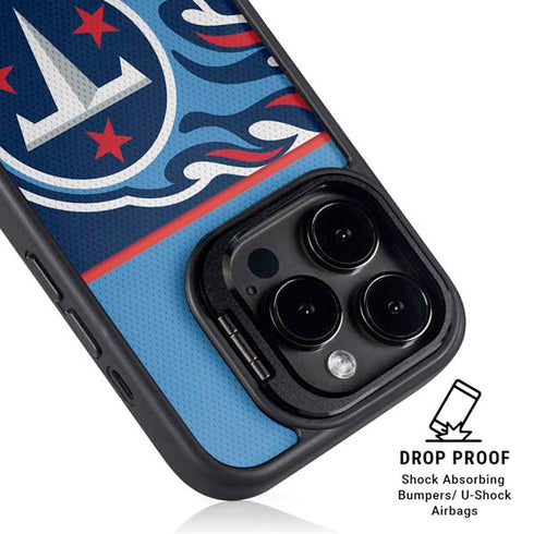 NFL Tennessee Titans Zone Block iPhone 15 Pro Max Kickstand Case