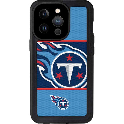 NFL Tennessee Titans Zone Block iPhone 15 Pro Waterproof Case