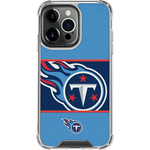 NFL Tennessee Titans Zone Block iPhone 16 Pro Clear Case