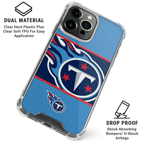 NFL Tennessee Titans Zone Block iPhone 16 Pro Max Clear Case