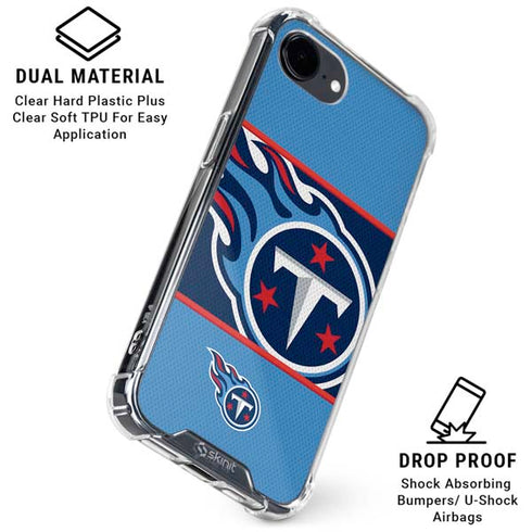 NFL Tennessee Titans Zone Block iPhone 16e Clear Case