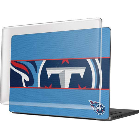 NFL Tennessee Titans Zone Block MacBook Pro 14in (2021-24) Case plus Skin
