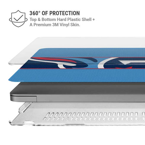 NFL Tennessee Titans Zone Block MacBook Pro 14in (2021-24) Case plus Skin