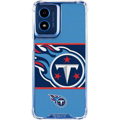 NFL Tennessee Titans Zone Block Moto G 5G (2024) Clear Case