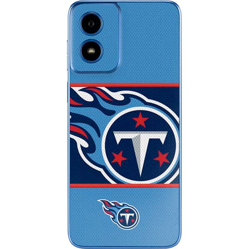 NFL Tennessee Titans Zone Block Moto G Play 4G (2024) Skin