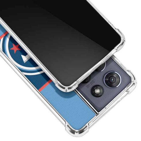NFL Tennessee Titans Zone Block Moto G Play 5G (2025) Clear Case
