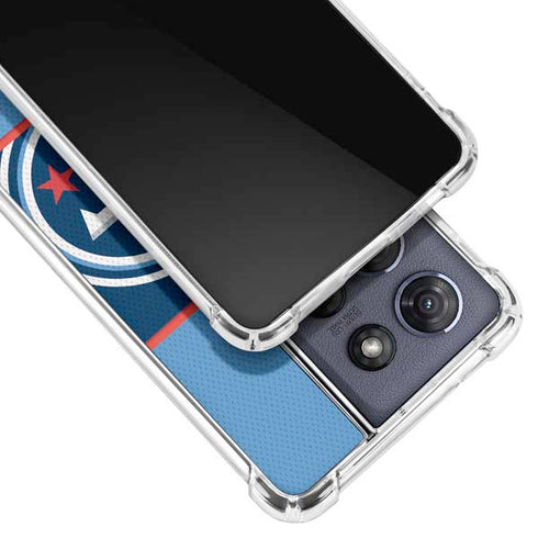 NFL Tennessee Titans Zone Block Moto G Power 5G (2025) Clear Case