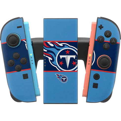 NFL Tennessee Titans Zone Block Nintendo Switch 2 (2025) Joy-Con Controller Skin