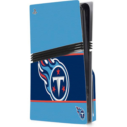NFL Tennessee Titans Zone Block PS5 Pro Disk Console Skin