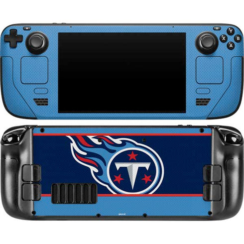 NFL Tennessee Titans Zone Block Steam Deck Handheld Gaming Computer OLED Skin