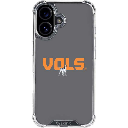 University of Tennessee-Knoxville Vols iPhone 16 Clear Case