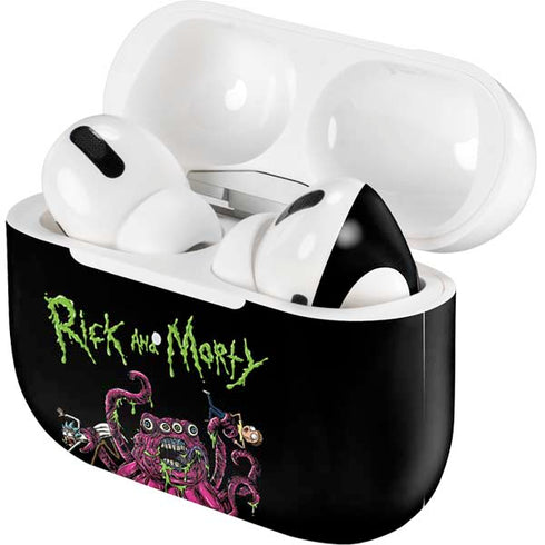 Adult Swim Rick and Morty Tentacle Attack Apple AirPods Pro Skin