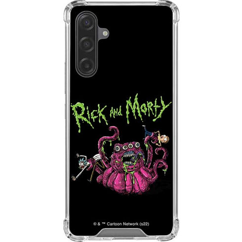 Adult Swim Rick and Morty Tentacle Attack Galaxy A17 Clear Case