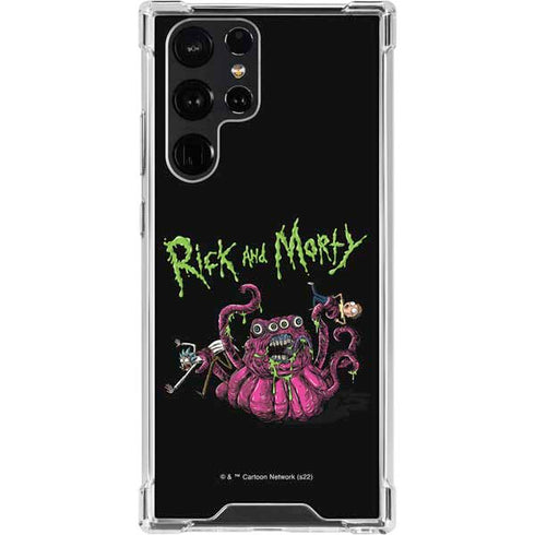Adult Swim Rick and Morty Tentacle Attack Galaxy S23 Ultra Clear Case