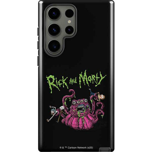 Adult Swim Rick and Morty Tentacle Attack Galaxy S23 Ultra Pro Case
