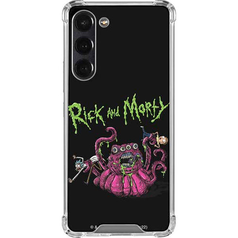 Adult Swim Rick and Morty Tentacle Attack Galaxy S24 FE Clear Case
