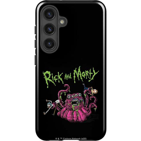 Adult Swim Rick and Morty Tentacle Attack Galaxy S25 Impact Case