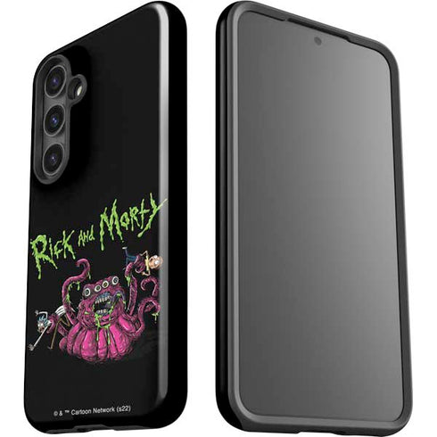 Adult Swim Rick and Morty Tentacle Attack Galaxy S25 Plus Impact Case