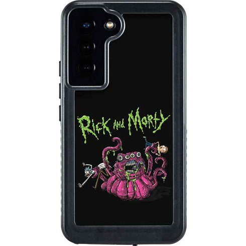 Adult Swim Rick and Morty Tentacle Attack Galaxy S24 Plus Waterproof Case
