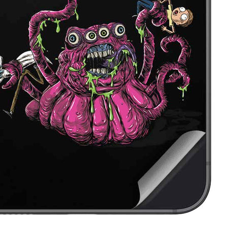 Adult Swim Rick and Morty Tentacle Attack Galaxy S25 Skin