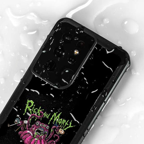 Adult Swim Rick and Morty Tentacle Attack Galaxy S24 Ultra Waterproof Case