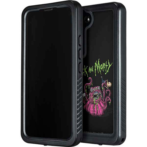 Adult Swim Rick and Morty Tentacle Attack Galaxy S24 Waterproof Case