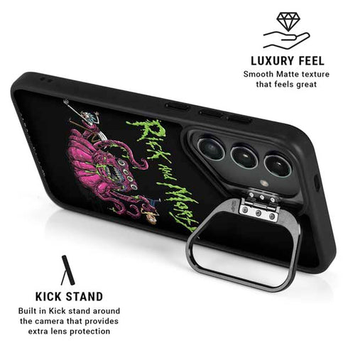 Adult Swim Rick and Morty Tentacle Attack Galaxy S26 Kickstand Case