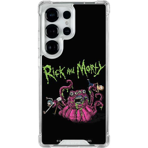 Adult Swim Rick and Morty Tentacle Attack Galaxy S26 Ultra Clear Case