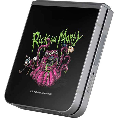 Adult Swim Rick and Morty Tentacle Attack Galaxy Z Flip6 Skin