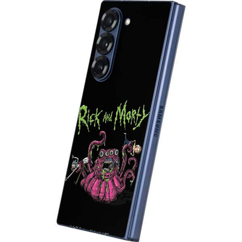Adult Swim Rick and Morty Tentacle Attack Galaxy Z Fold6 Skin