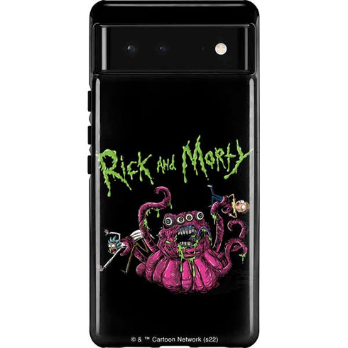 Adult Swim Rick and Morty Tentacle Attack Pixel Cases