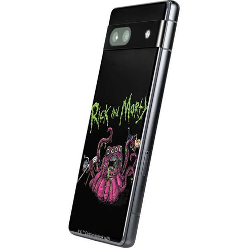 Adult Swim Rick and Morty Tentacle Attack Google Pixel 7a Skin