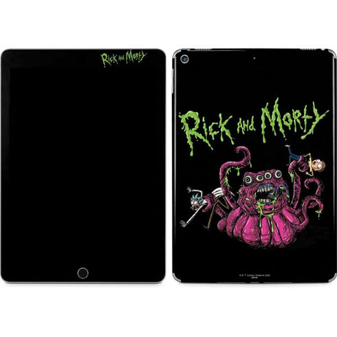 Adult Swim Rick and Morty Tentacle Attack iPad Skins
