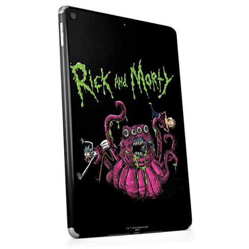 Adult Swim Rick and Morty Tentacle Attack Apple iPad Skin
