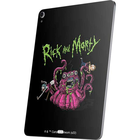 Adult Swim Rick and Morty Tentacle Attack Apple iPad Air Skin