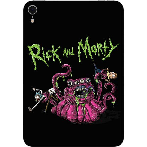 Adult Swim Rick and Morty Tentacle Attack Apple iPad Mini Skin
