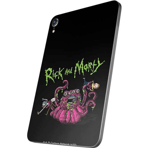 Adult Swim Rick and Morty Tentacle Attack Apple iPad Mini Skin