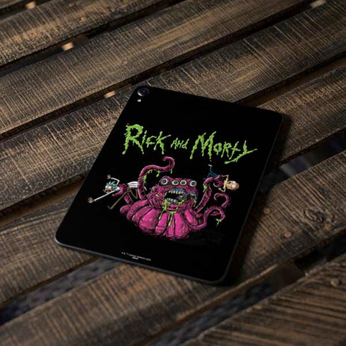 Adult Swim Rick and Morty Tentacle Attack Apple iPad Pro Skin